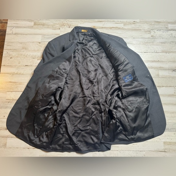 Brooks Brothers Blazer Sport Coat Jacket Mens 42R 2 Button Charcoal Gray - Picture 9 of 11